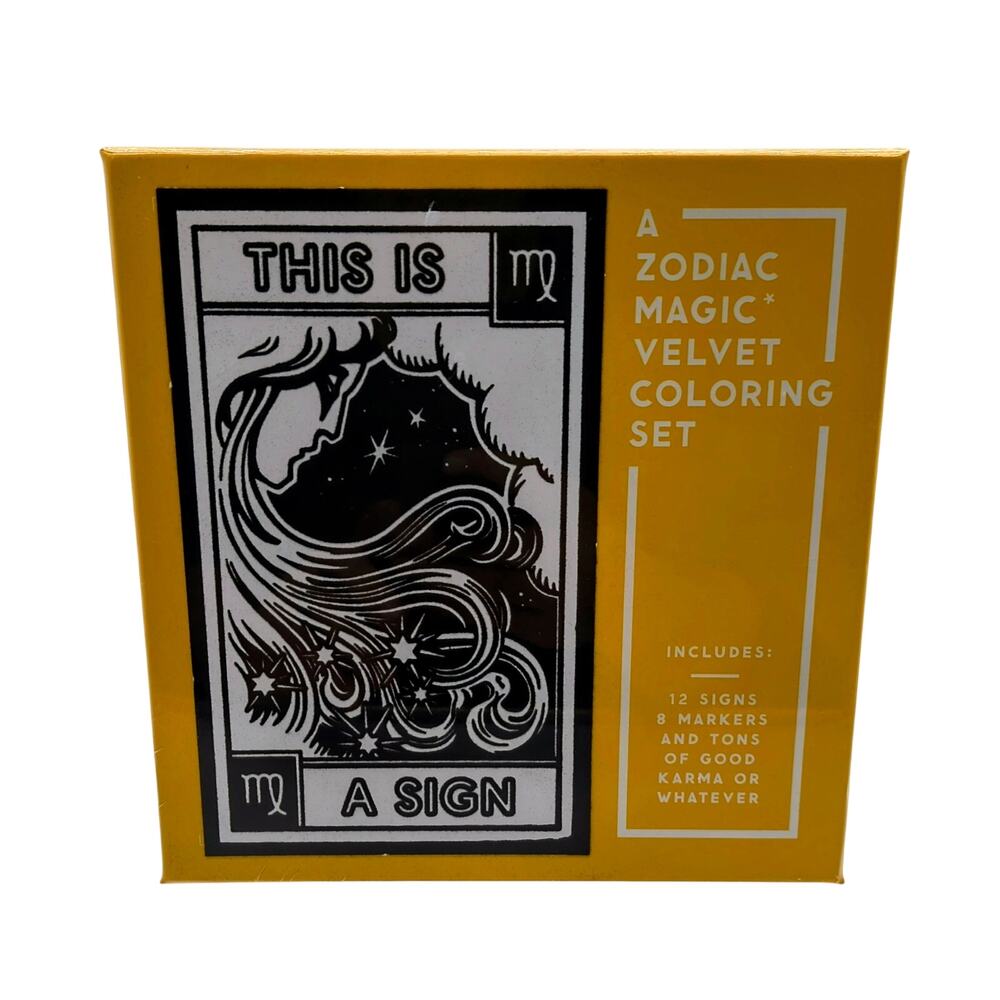 Brass Monkey Velvet Zodiac Coloring Set - Fun Gift!